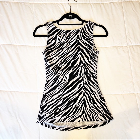 Express Zebra Print Tank - Picture 3 of 3